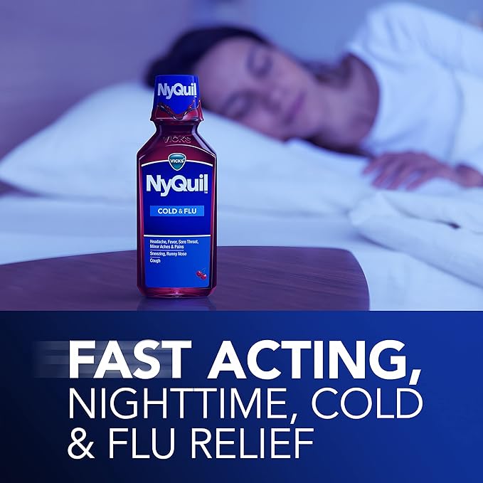 Vicks NyQuil Cough Nighttime Relief, 8 Fl Oz