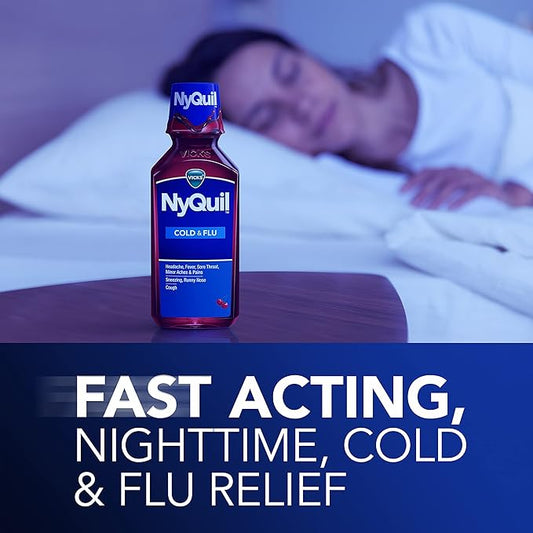 Vicks NyQuil Cough Nighttime Relief, 8 Fl Oz