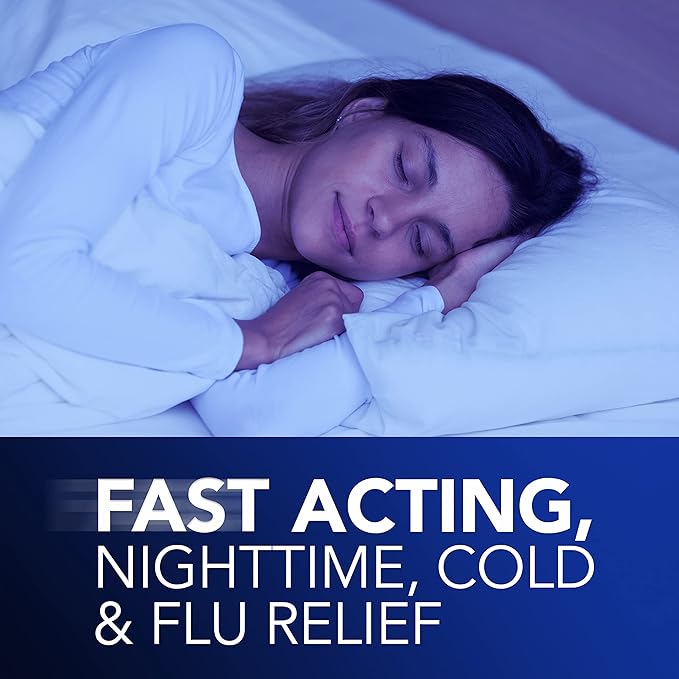 Vicks Nyquil Cold and Flu Nighttime Relief Liquid Capsules
