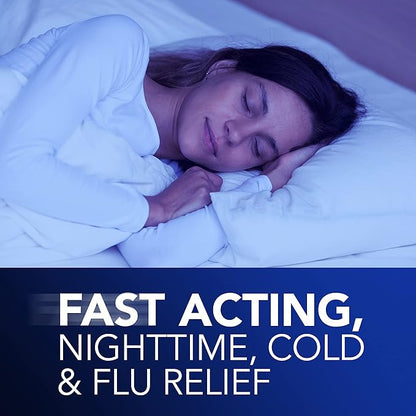 Vicks Nyquil Cold and Flu Nighttime Relief Liquid Capsules