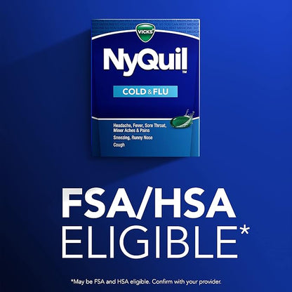 Vicks Nyquil Cold and Flu Nighttime Relief Liquid Capsules