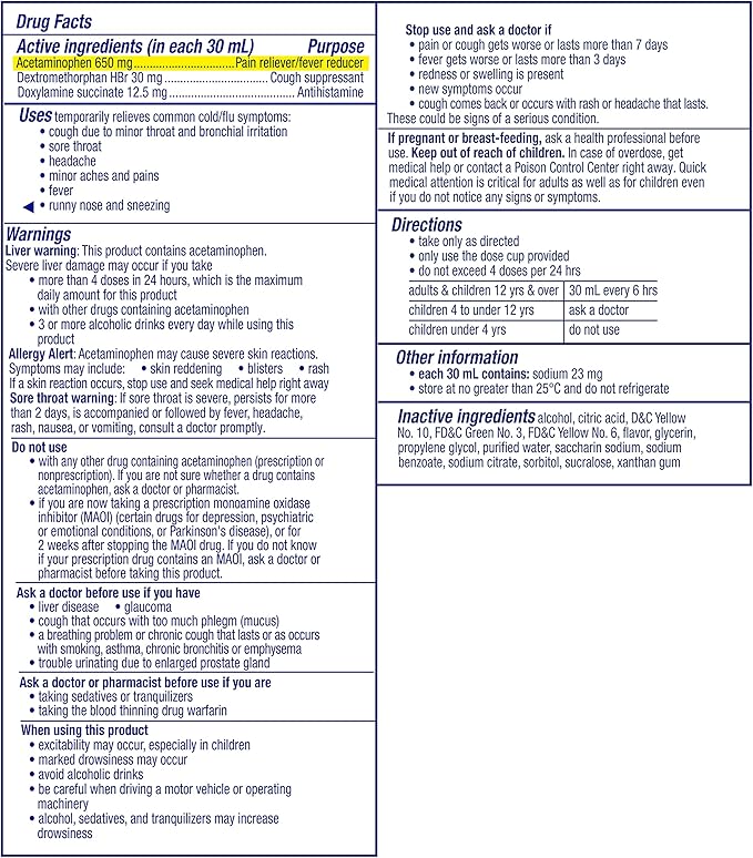 Vicks NyQuil, Nighttime Cold & Flu Symptom Relief