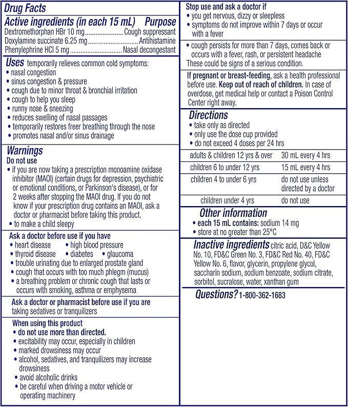 Vicks Kids NyQuil Honey Cold & Cough + Congestion Relief