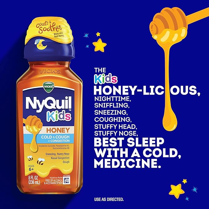 Vicks Kids NyQuil Honey Cold & Cough + Congestion Relief