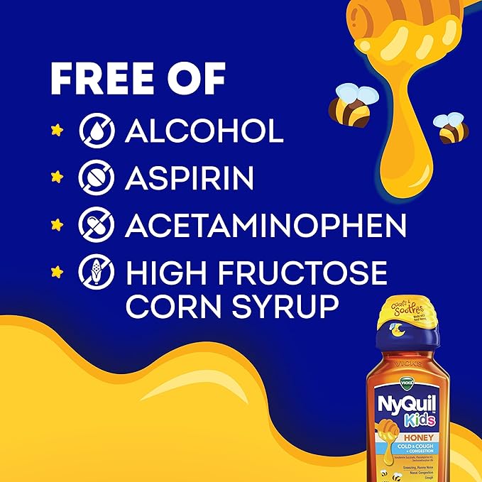 Vicks Kids NyQuil Honey Cold & Cough + Congestion Relief