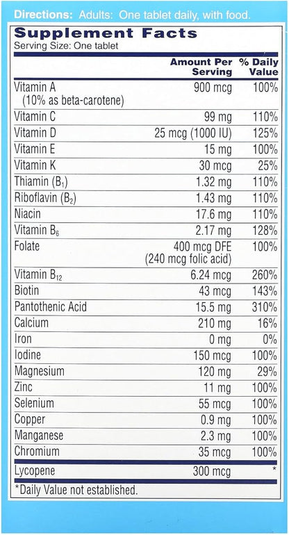 ONE A DAY Men's Health Formula Multivitamin Tablets