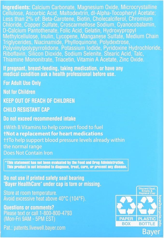 ONE A DAY Men's Health Formula Multivitamin Tablets