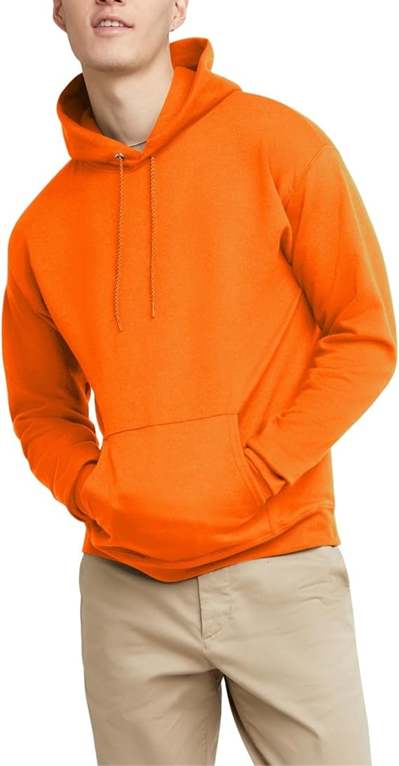 Hanes Men's EcoSmart Hoodie, Midweight Fleece, Pullover Hooded Sweatshirt