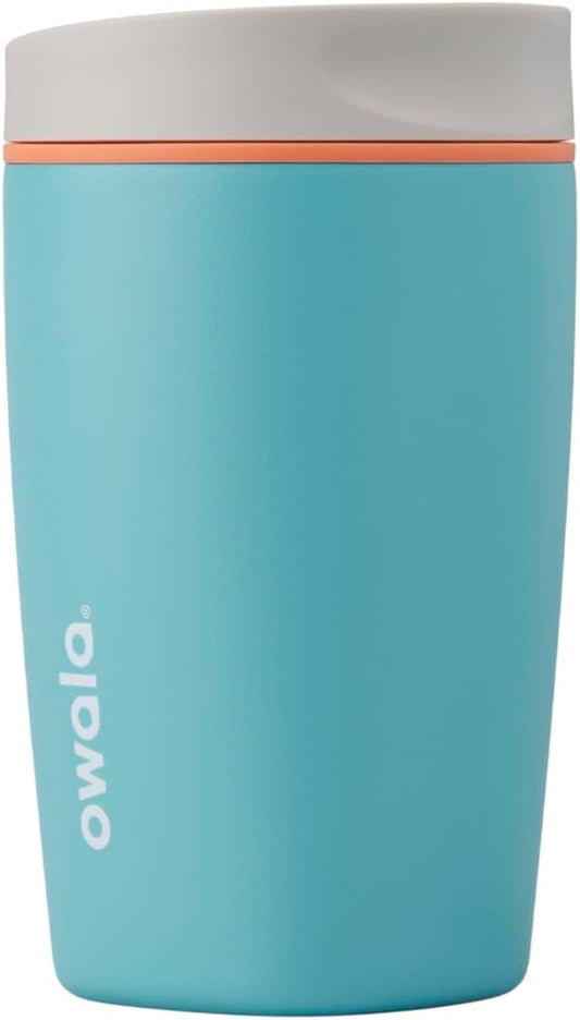 Owala SmoothSip Slider Stainless Steel Insulated Travel Mug with handle