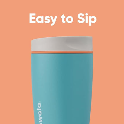 Owala SmoothSip Slider Stainless Steel Insulated Travel Mug with handle