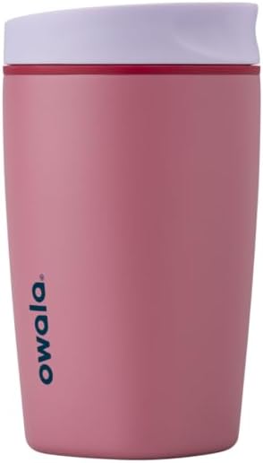 Owala SmoothSip Slider Stainless Steel Insulated Travel Mug with handle