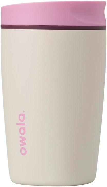 Owala SmoothSip Slider Stainless Steel Insulated Travel Mug with handle
