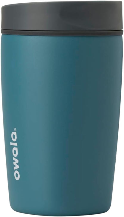 Owala SmoothSip Slider Stainless Steel Insulated Travel Mug with handle