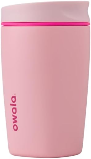 Owala SmoothSip Slider Stainless Steel Insulated Travel Mug with handle