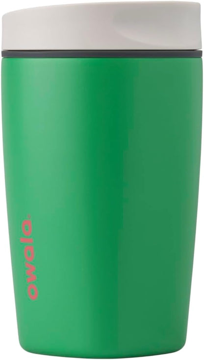 Owala SmoothSip Slider Stainless Steel Insulated Travel Mug with handle