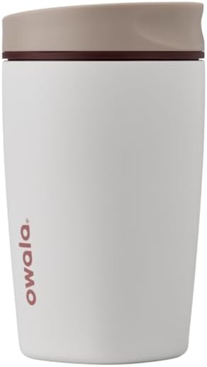 Owala SmoothSip Slider Stainless Steel Insulated Travel Mug with handle