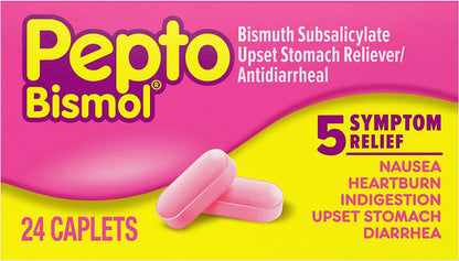 Pepto Bismol Caplets, Upset Stomach Relief, Nausea Relief