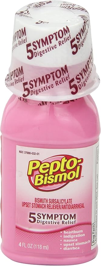 Pepto Bismol Liquid, Upset Stomach Relief, Nausea Relief