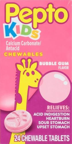 Pepto Kids Bubblegum Antacid Tablets Chewable