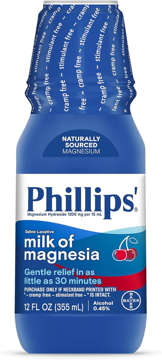 Phillips’ Milk of Magnesia Liquid Laxative, Wild Cherry Flavor