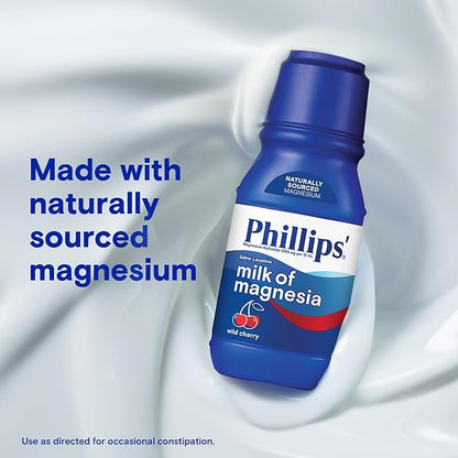 Phillips’ Milk of Magnesia Liquid Laxative, Wild Cherry Flavor