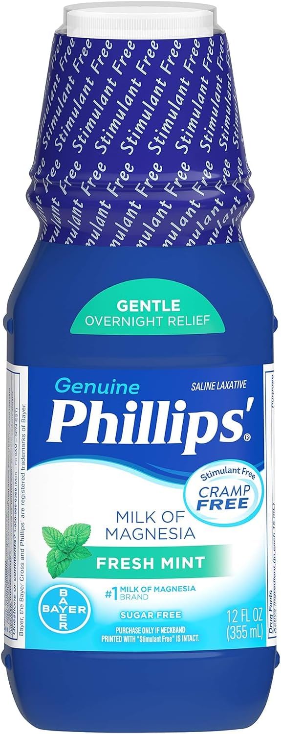Phillips' Milk of Magnesia Laxative, Fresh Mint