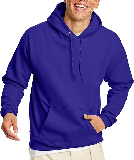 Hanes Men's EcoSmart Hoodie, Midweight Fleece, Pullover Hooded Sweatshirt