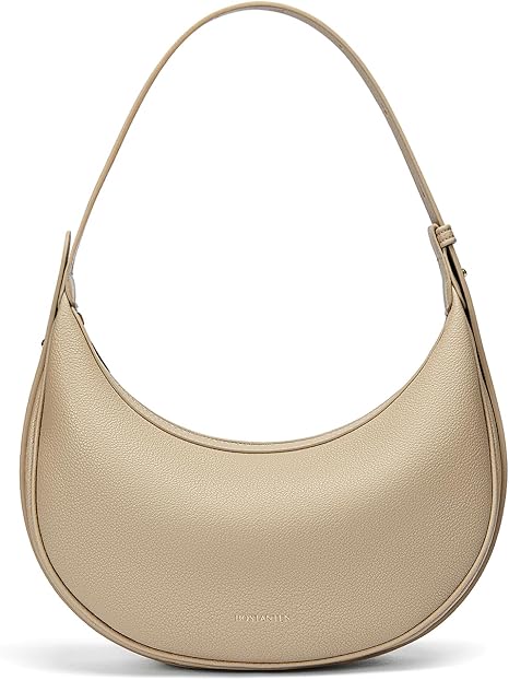 BOSTANTEN Crescent Shoulder Bag Vegan Leather Purses for Women Trendy Crossbody Clutch Hobo Handbag Adjustable Strap