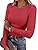 ANRABESS Women Long Sleeve Shirts Rib Knit Slim Fit Tops Basic Tee 2025