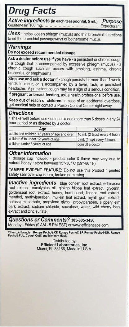ROMPE PECHO EX (Expectorant) 6oz
