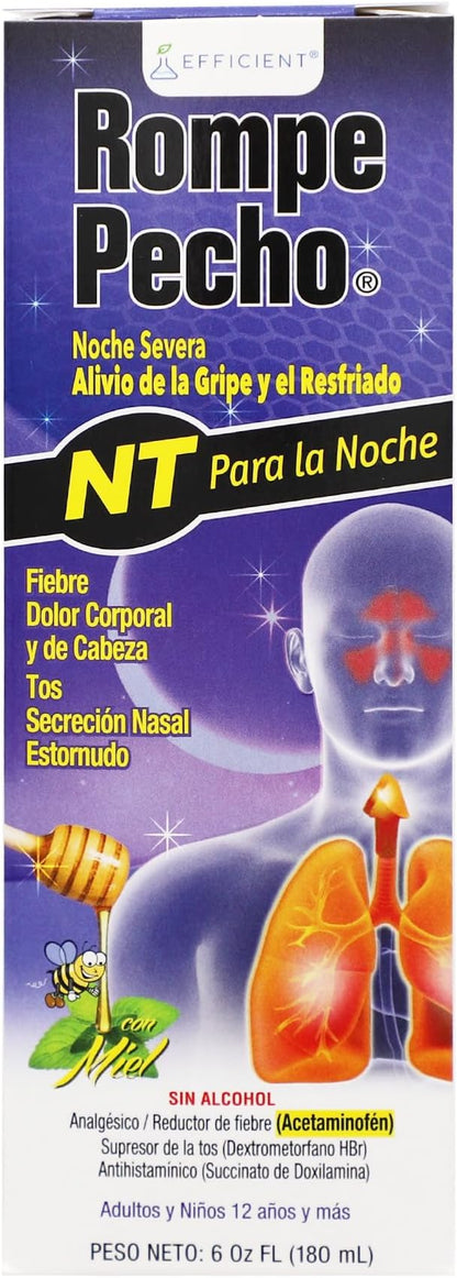 Night Time (NT) Cold & Flu Relief, Herbal Liquid Medicine for Nighttime Use