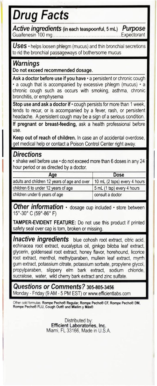 ROMPE PECHO SF (Sugar-Free) 6oz