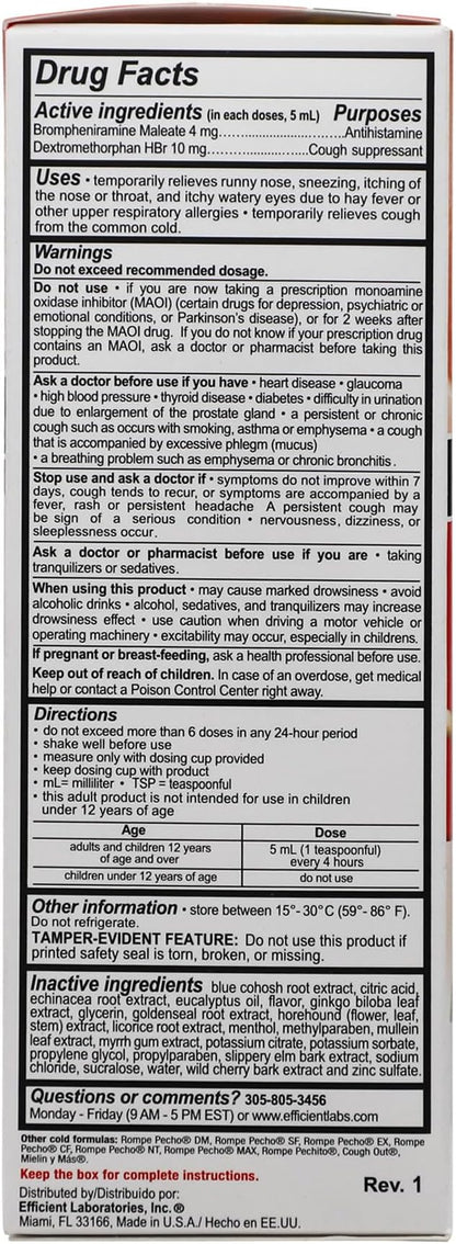 ROMPE PECHO -FLU (Sugar-Free FLU) 6oz