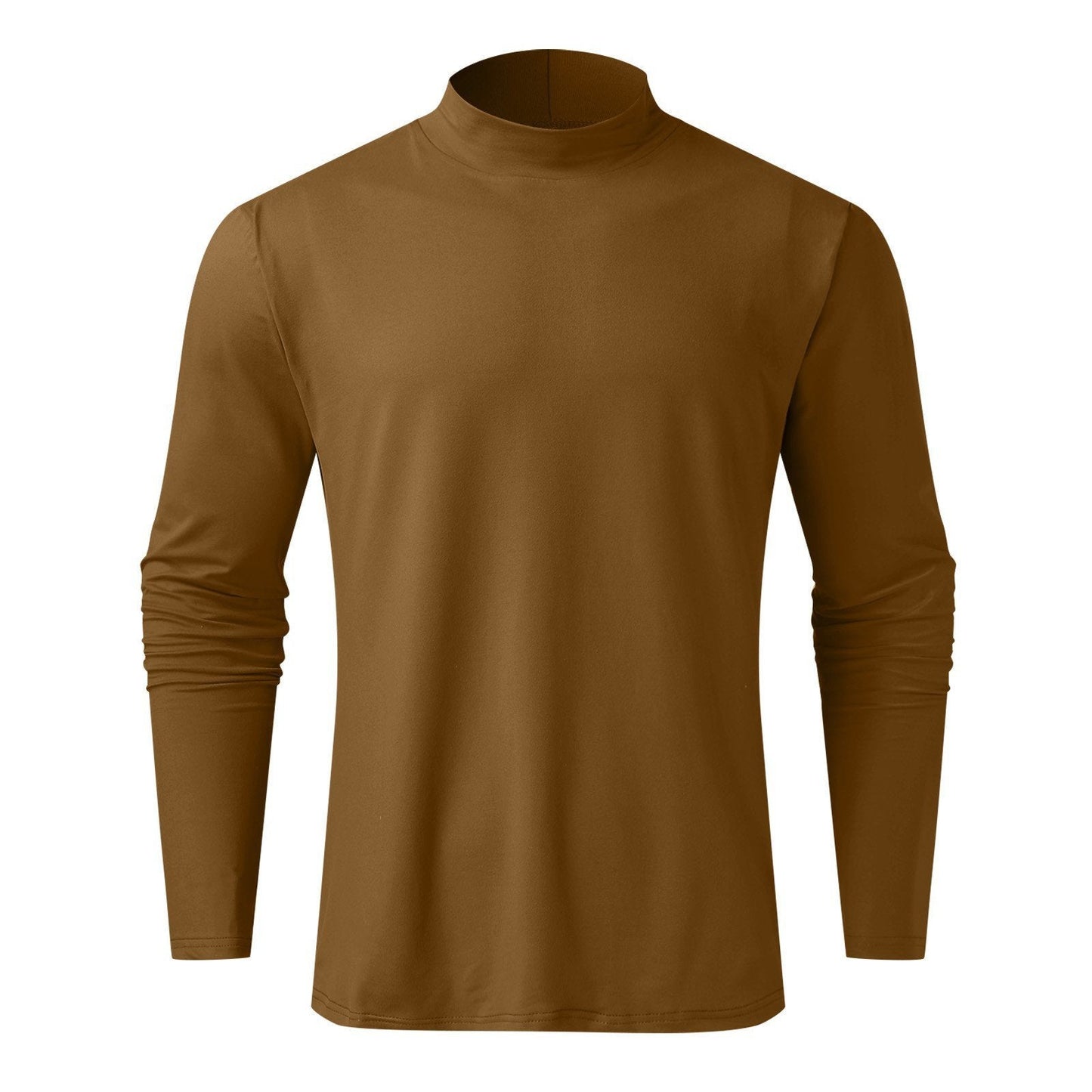 👕 60% OFF NOW! ✨ Men's High Neck Slim Fit T-Shirt - Stretchy & Breathable Fabric, Modern Style for Gym or Casual Wear 🏃‍♂️📦