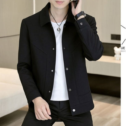 Men's Casual Button-Up Jacket