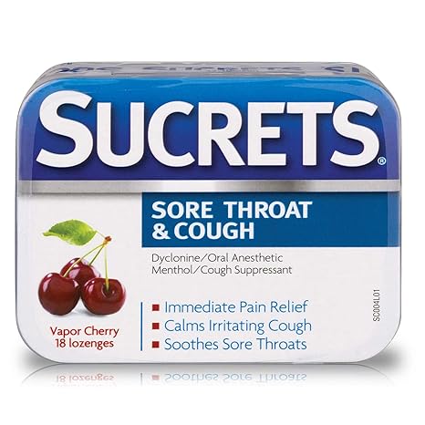 Sucrets Sore Throat Lozenges, Wild Cherry Flavor