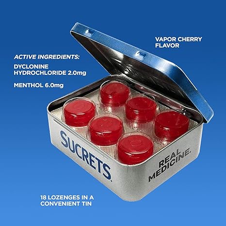 Sucrets Sore Throat Lozenges, Wild Cherry Flavor