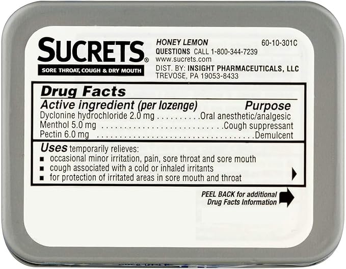 Sucrets Sore Throat & Cough Lozenges