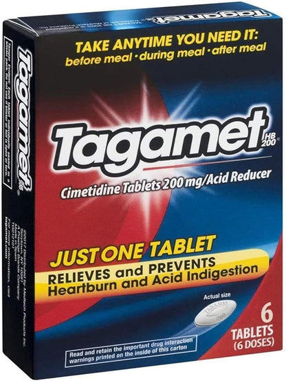 Tagamet HB 200mg, 6 Tablets
