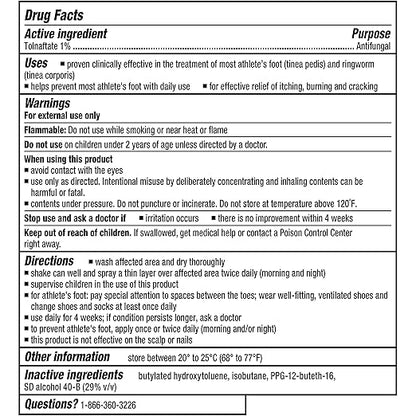 Quilom Tinactin Antifungal Liquid Spray 5.30 oz