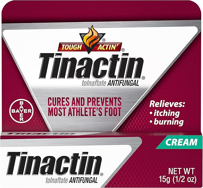 Tinactin Athlete's Foot Cream, Tolnaftate 1%, Antifungal