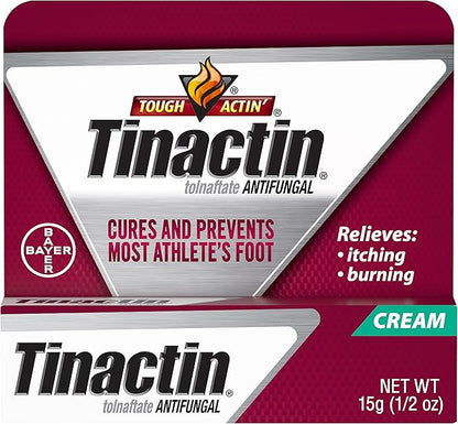 Tinactin Athlete's Foot Cream, Tolnaftate 1%, Antifungal