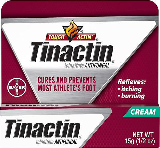 Tinactin Athlete's Foot Cream, Tolnaftate 1%, Antifungal