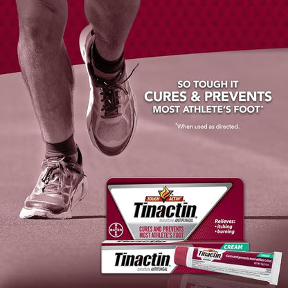 Tinactin Athlete's Foot Cream, Tolnaftate 1%, Antifungal