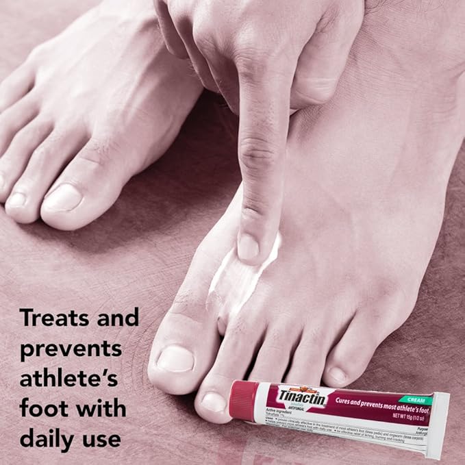 Tinactin Athlete's Foot Cream, Tolnaftate 1%, Antifungal