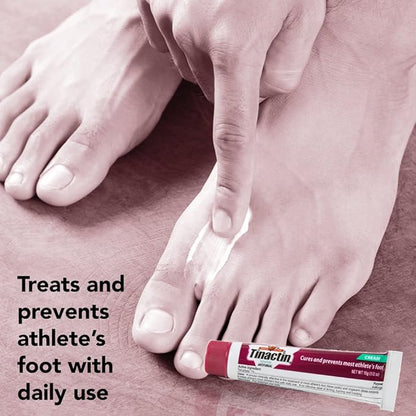 Tinactin Athlete's Foot Cream, Tolnaftate 1%, Antifungal