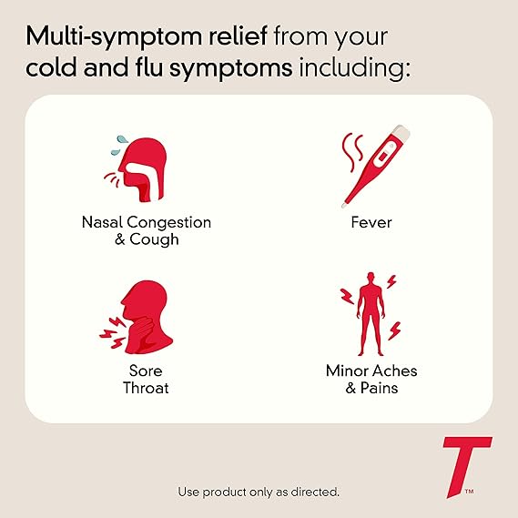 Tylenol Cold + Flu Severe Medicine Caplets for Cold & Flu