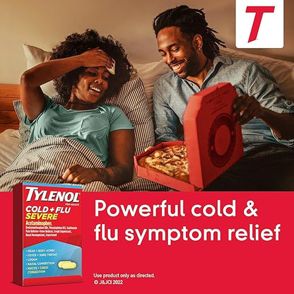 Tylenol Cold + Flu Severe Medicine Caplets for Cold & Flu