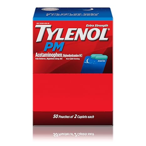 Tylenol PM Extra Strength Nighttime Pain Reliever Sleep Aid Caplets