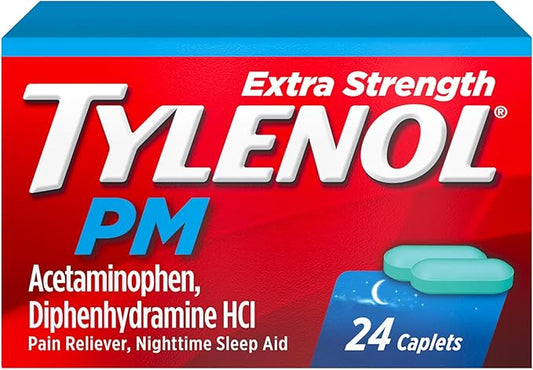 Tylenol PM Extra Strength Nighttime Pain Reliever & Sleep Aid Caplets